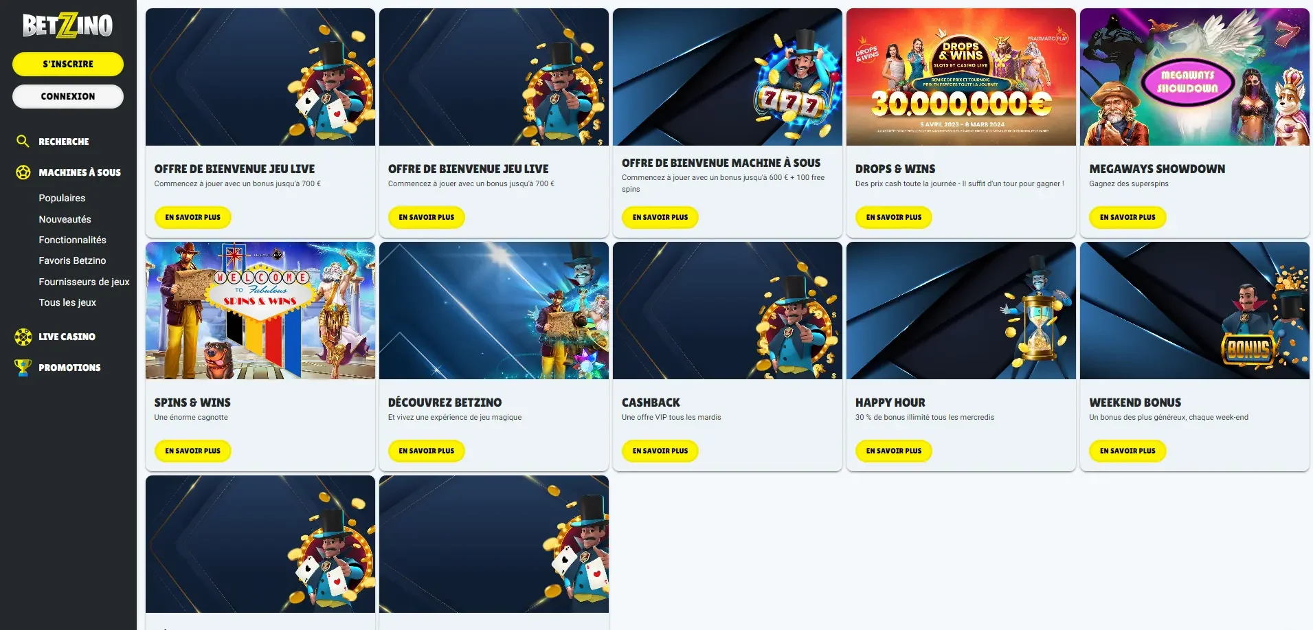 Bonus de betzino casino