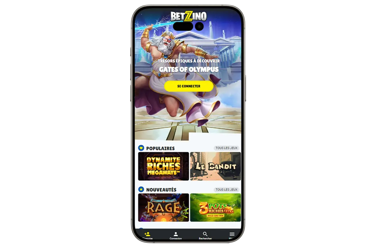 Betzino casino en ligne mobile