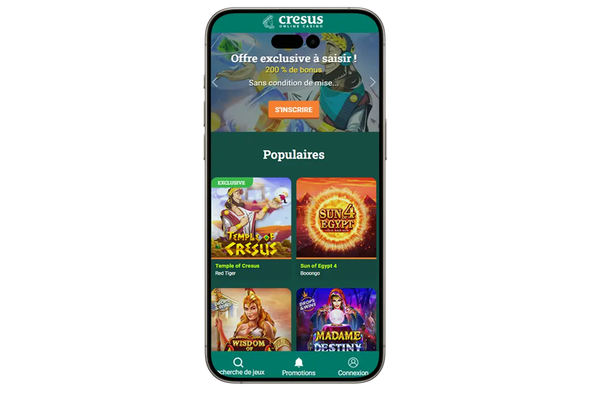 casino cresus mobile