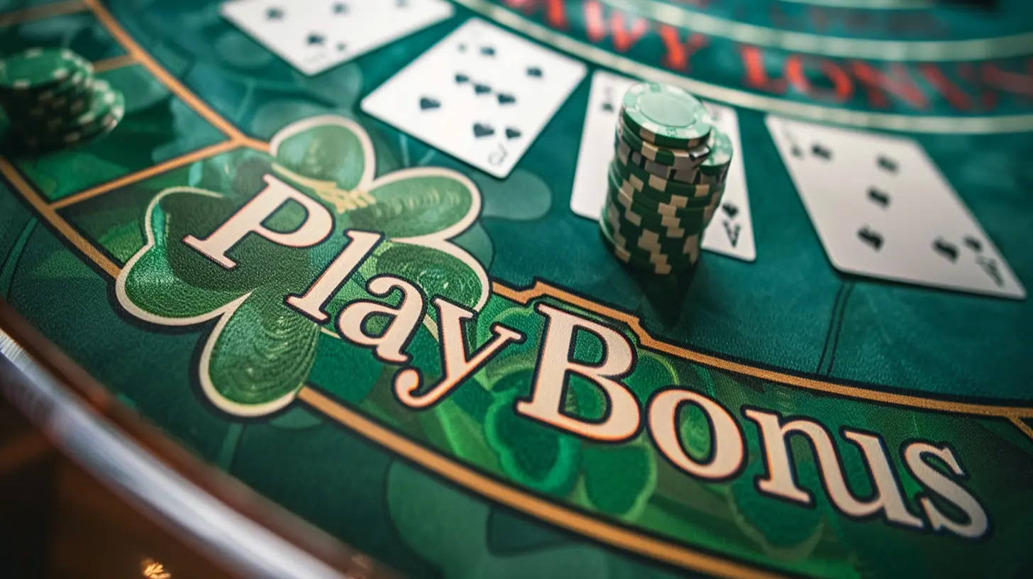 table blackjack playbonus carte dés jetons