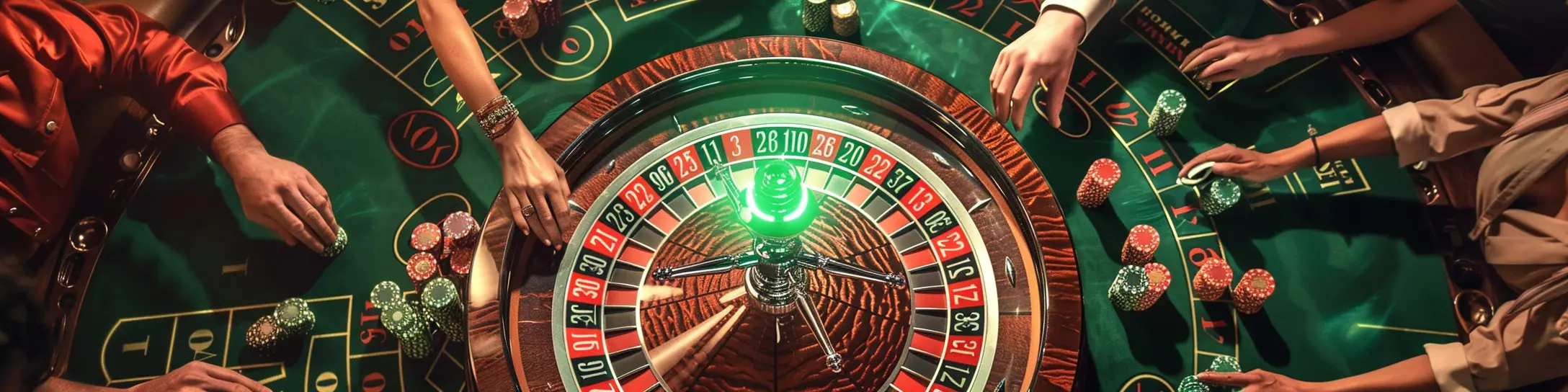 joueurs jouant à la roulette au casino