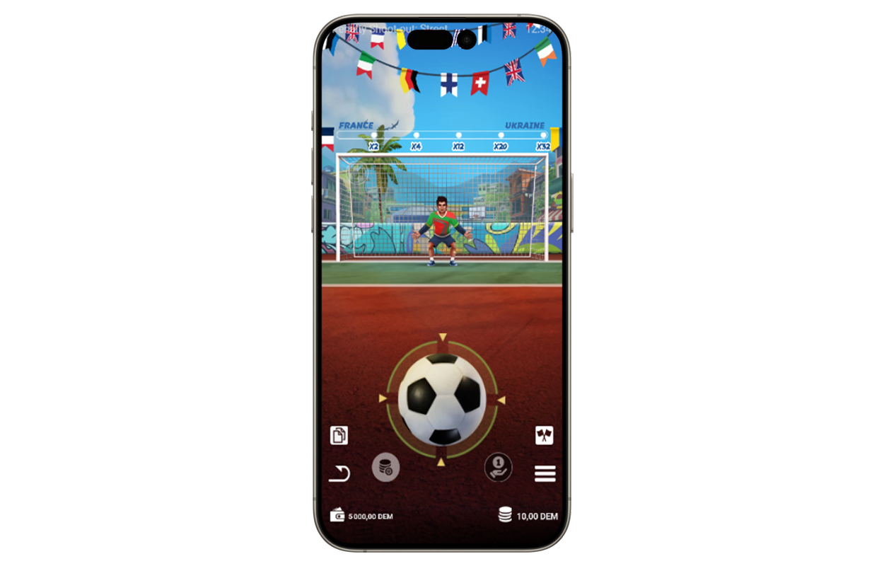 penalty shoot out street sur mobile