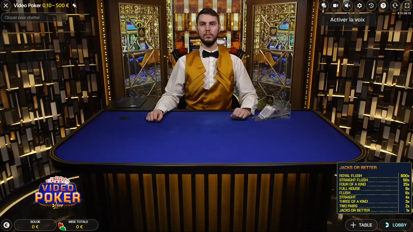 video poker evolution casino